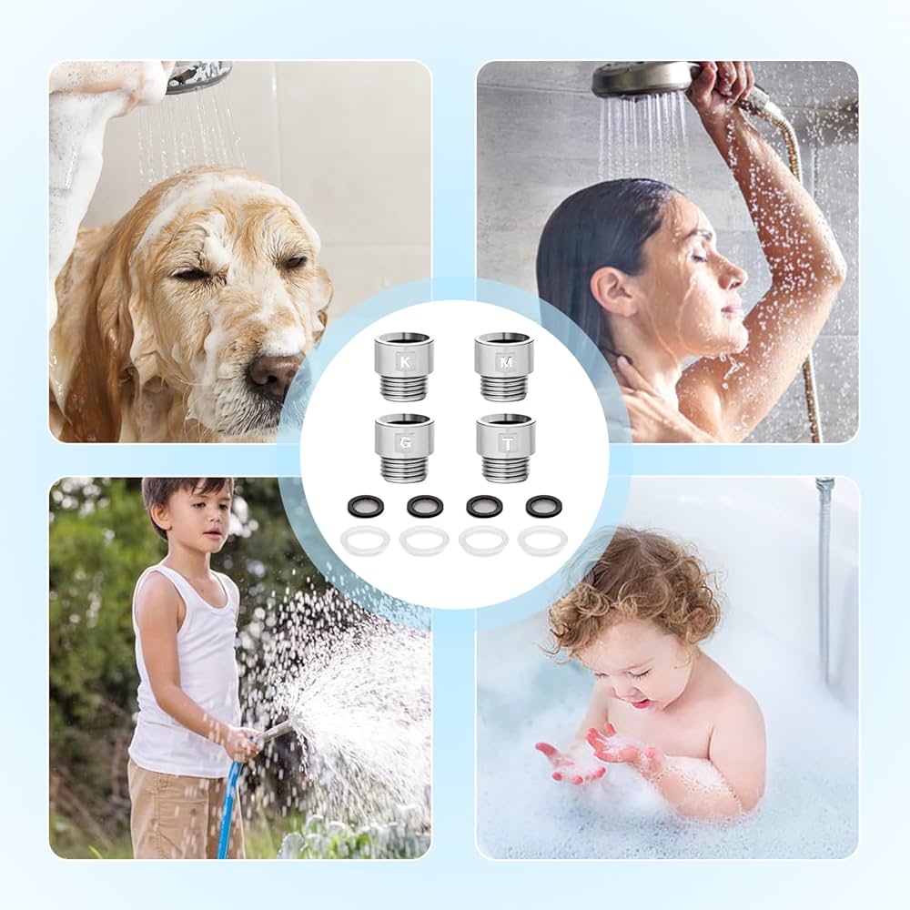 クロームシャワーヘッドとホースセット Amazon | アダプター シャワーホース用 シャワーヘッド